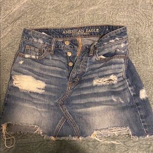 jean skirt from american eagle
